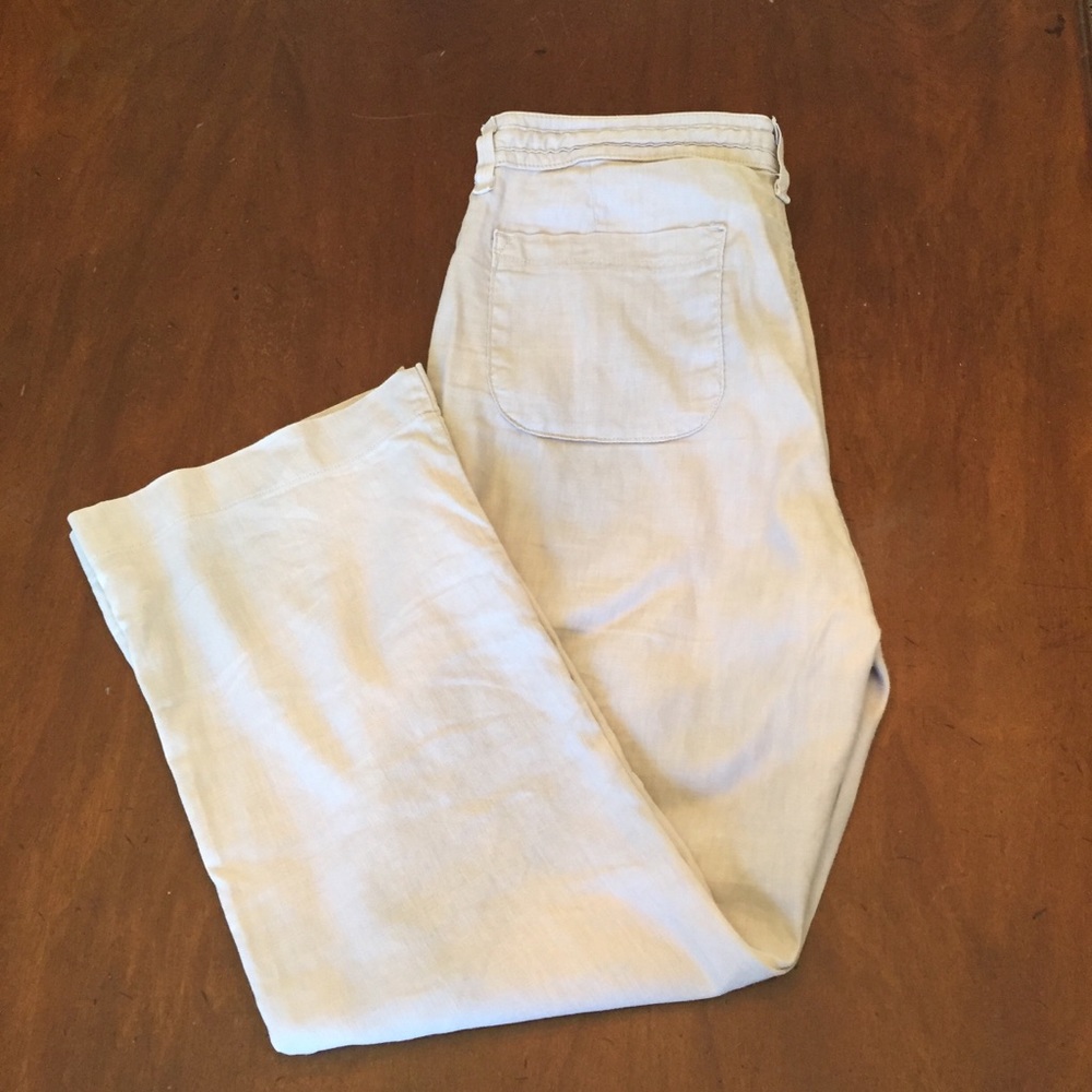NYDJ Cream linen pants